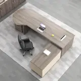 Corporate Office Wide Rounded Executive Desk - Maoters thumbnail 3