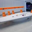 Modern High Gloss Boardroom Table - Maoters thumbnail 4