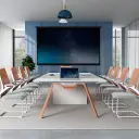Modern Minimalist Conference Table - Maoters thumbnail 4