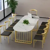 Office Marble Oval Conference Table - Maoters thumbnail 1