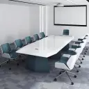 Large Modern Minimalist Boardroom Table - Maoters thumbnail 4