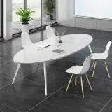 Modern Oval Conference Table for Office Meeting Rooms - Maoters thumbnail 2