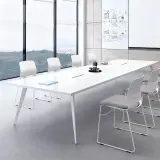 Office Area Modern White Conference Table - Maoters thumbnail 2