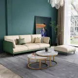 Modern Upholstered Leather Sofa - Maoters thumbnail 3