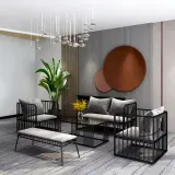 Leisure Industrial Iron Sofa - Maoters thumbnail 3