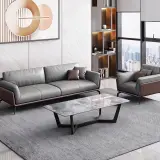 Simple Business Leather Sofa – Maoters thumbnail 4