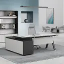 Modern Office Minimalist Executive Desk - Maoters thumbnail 2