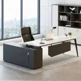 Modern Office Minimalist Executive Desk- Maoters thumbnail 2
