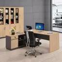 L-Shape Corner Executive Office Desk - Maoters thumbnail 3