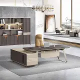 Contemporary Curved Executive Office Desk - Maoters thumbnail 2