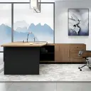 Modern Manager Office Two-Tone Executive Desk - Maoters thumbnail 4