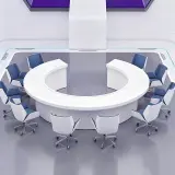 Office Futuristic Circular Conference Table - Maoters thumbnail 2