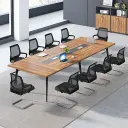 Large Wooden Rectangular Conference Table - Maoters thumbnail 4