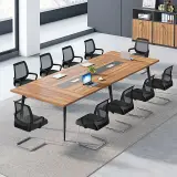 Large Wooden Rectangular Conference Table - Maoters thumbnail 4
