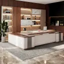 Executive Office L-Shaped Manager Desk - Maoters thumbnail 1