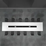 Boardroom Long Rectangular Conference Table - Maoters thumbnail 2