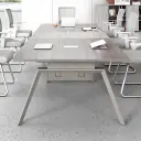 Modern Executive Conference Table with Angled Legs - Maoters thumbnail 3