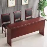 Modern Wood Training Table with Privacy Panel - Maoters thumbnail 2