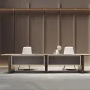 Light Wood Minimalist Conference Table - Maoters thumbnail 9