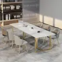 Minimal Office Slab Meeting Table - Maoters thumbnail 1