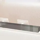 Modern Ribbed Panel Reception Desk - Maoters thumbnail 10