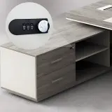 Private Office L-Shaped Executive Desk - Maoters thumbnail 13
