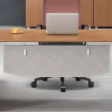 Wood Panel Modern Executive Desk - Maoters thumbnail 8
