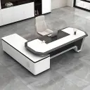 Black and White Fashion Office Desk - Maoters thumbnail 3