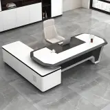 Black and White Fashion Office Desk - Maoters thumbnail 3