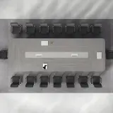 Large Rectangular Corporate Conference Desk - Maoters thumbnail 3