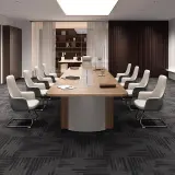 Modern Minimalist Conference Table Long Design thumbnail 4