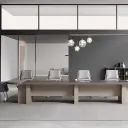 Light Luxury Conference Table – Simple Modern Oval thumbnail 4