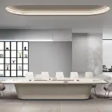 Light Luxury Modern Lacquered Conference Table - Maoters thumbnail 3