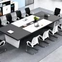 Long Rectangular Office Negotiation Table - Maoters thumbnail 2