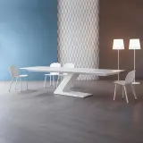Sleek Modern Light Office Discussion Table - Maoters thumbnail 3