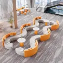 Modern Lobby Curved Modular Office Sofa - Maoters thumbnail 3