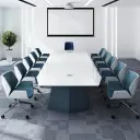 Large Modern Minimalist Boardroom Table - Maoters thumbnail 3
