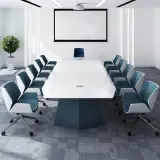 Large Modern Minimalist Boardroom Table - Maoters thumbnail 3