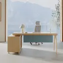 Office Wood Minimalist Executive Desk - Maoters thumbnail 3