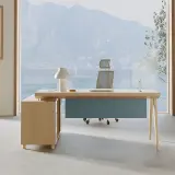 Office Wood Minimalist Executive Desk - Maoters thumbnail 3