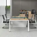Modern Collaborative Office Workstation Table - Maoters thumbnail 4