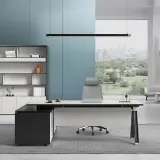 Modern Office Minimalist Executive Desk - Maoters thumbnail 3
