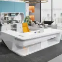 Innovative Stylish Lacquered Executive Desk - Maoters thumbnail 2