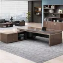 L Shaped Desk with Cabinet Storage – Maoters thumbnail 3
