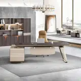 Contemporary Curved Executive Office Desk - Maoters thumbnail 3