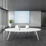 Modern Oval Conference Table for Office Meeting Rooms - Maoters thumbnail 3