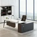 Modern Office Minimalist Executive Desk- Maoters thumbnail 4