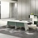 Contemporary Rectangular Conference Table thumbnail 4