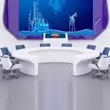 Office Futuristic Circular Conference Table - Maoters thumbnail 3