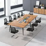 Large Wooden Rectangular Conference Table - Maoters thumbnail 5